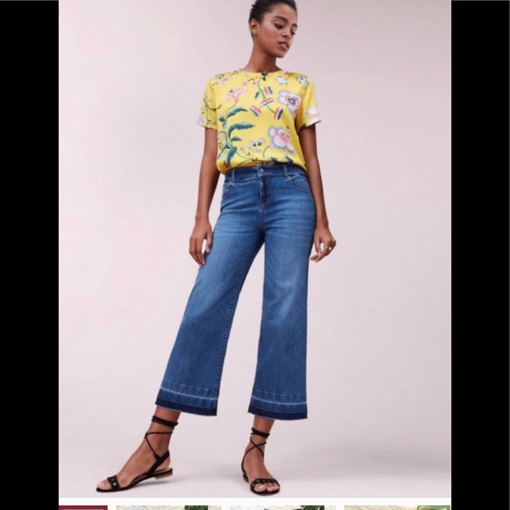 Ann Taylor Wide Leg Crop